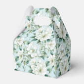 Witte bloemige feestcadeautjesdoos bedankdoosjes (Achterkant)