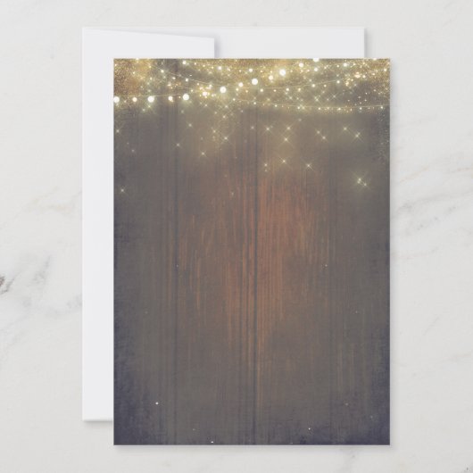 Witte bloemige glazen pot rustieke landelijke brui kaart (Achterkant)