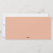 Witte bloemige groene krans Kerst foto Feestdagenkaart (Achterkant)