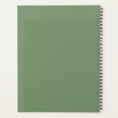Witte Bloemige Groene Magnolia Huwelijksplanner Planner (Achterkant)
