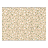 Witte bloemige vanille Scandinavisch Tafelkleed (Voorkant (Horizontaal))