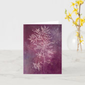 witte bloemkaart kaart (Gele Bloem)