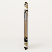 Witte bloemkunst met luxe goud Case-Mate iPhone case (Achterkant / rechts)