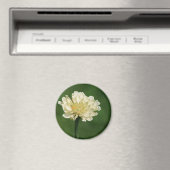 witte bloemmagneet magneet (Insitu (Vaatwasser))