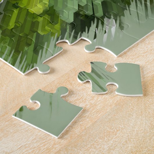 Witte bloempuzzel legpuzzel (Zijkant)