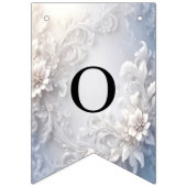 Witte Bloemrijke Bunting Vlag Vlaggetjes (Tweede vlag)