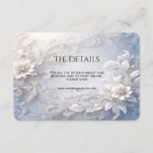 Witte Bloemrijke Detail Behuizing Kaart (Voorkant)