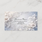 Witte Bloemrijke Visitekaartje (Achterkant)