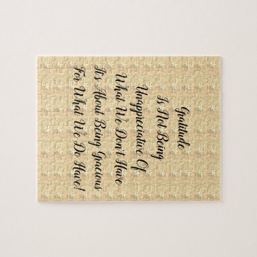 Witte Bloesem Abstracte Dankbaarheid Legpuzzel (Horizontaal)