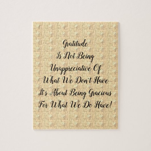 Witte Bloesem Abstracte Dankbaarheid Legpuzzel (Verticaal)