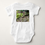 Witte Bloesem Baby Body Romper (Achterkant)