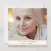 Witte Bloesem Bloemisterij Foto Herdenking van het Kaart (Achterkant)