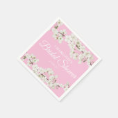 Witte Bloesem Bloemrijke Bruiloft Feest Servet (Hoek)