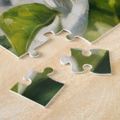 Witte bloesem boom bloem kunstpuzzel legpuzzel (Zijkant)
