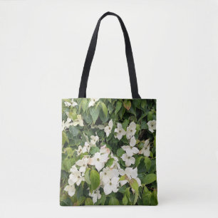 Witte Bloesem Botanische Boodschappentas Tote Bag