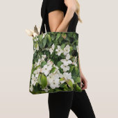 Witte Bloesem Botanische Boodschappentas Tote Bag (Dichtbij)