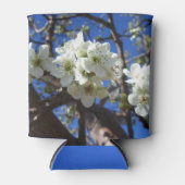 Witte bloesem Clusters Spring Flowering Pear Tree Blikjeskoeler (Voorkant)