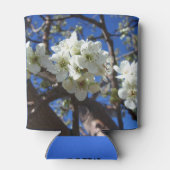 Witte bloesem Clusters Spring Flowering Pear Tree Blikjeskoeler (Achterkant)