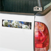 Witte bloesem Clusters Spring Flowering Pear Tree Bumpersticker (Op Truck)