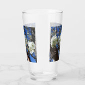 Witte bloesem Clusters Spring Flowering Pear Tree Glas (Rechts)