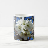 Witte bloesem Clusters Spring Flowering Pear Tree Koffiemok (Center)