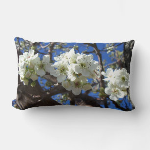 Witte bloesem Clusters Spring Flowering Pear Tree Kussen