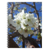 Witte bloesem Clusters Spring Flowering Pear Tree Notitieboek (Voorkant)