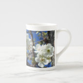 Witte bloesem Clusters Spring Flowering Pear Tree Porselein Kop (Rechts)