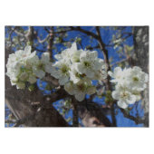 Witte bloesem Clusters Spring Flowering Pear Tree Snijplank (Voorkant)