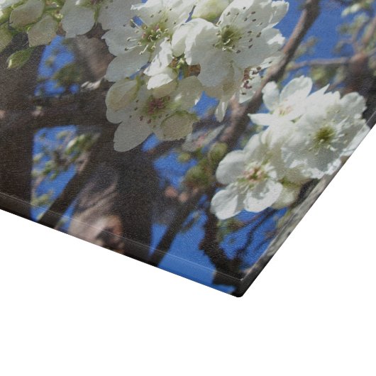 Witte bloesem Clusters Spring Flowering Pear Tree Snijplank (Hoek)