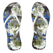 Witte bloesem Clusters Spring Flowering Pear Tree Teenslippers (Voetbed)