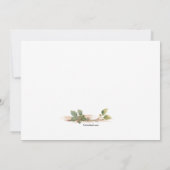 Witte Bloesem Dogwood Uitnodiging (Achterkant)