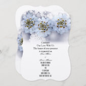 Witte Bloesem Feest Familie Vrienden Bruiloftsgast Kaart (Voorkant / Achterkant)