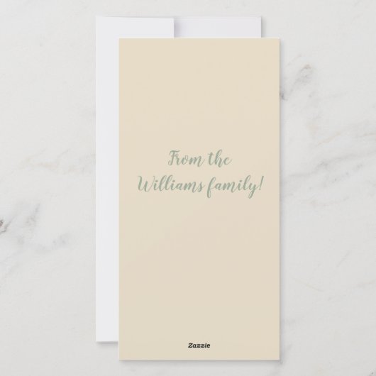  witte bloesem Happy Easter pergola Feestdagenkaart (Achterkant)