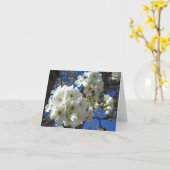 Witte bloesem I Ornamental Pear Tree Kaart (Gele Bloem)