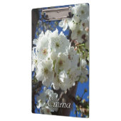 Witte bloesem I Ornamental Pear Tree Klembord (Links)