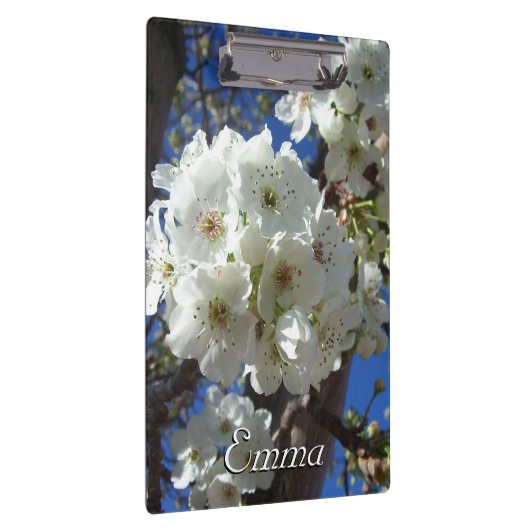 Witte bloesem I Ornamental Pear Tree Klembord (Rechts)