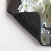 Witte bloesem I Ornamental Pear Tree Muismat (Hoek)