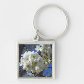 Witte bloesem I Ornamental Pear Tree Sleutelhanger (Voorkant)