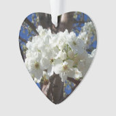 Witte bloesem II Lente bloei Ornament (voorkant)