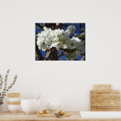 Witte bloesem II Lente bloei Poster (Keuken)