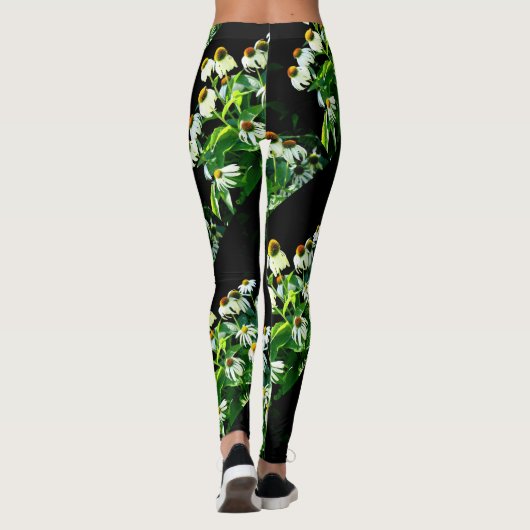 witte bloesem leggings (Achterkant)