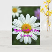 Witte Bloesem Moeders Kaart (Gele Bloem)