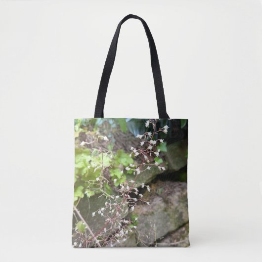 Witte Bloesem Natuur Tote Tas (Voorkant)
