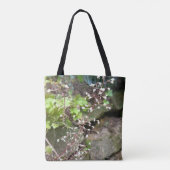 Witte Bloesem Natuur Tote Tas (Achterkant)