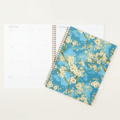 Witte bloesem op Blauwgroen Blauwe Chiyogami Plann Planner (Display)