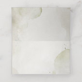 Witte Bloesem Vintage Bruiloft Plaatskaartje (Binnenkant ongevouwen)