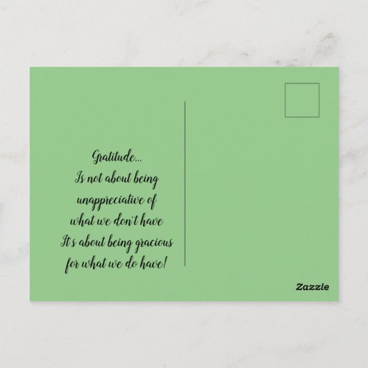 Witte Bloesems Abstracte Dankbaarheid Briefkaart (Achterkant)