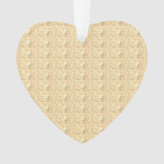 Witte Bloesems Abstracte Dankbaarheid Ornament (voorkant)