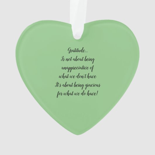 Witte Bloesems Abstracte Dankbaarheid Ornament (achterkant)